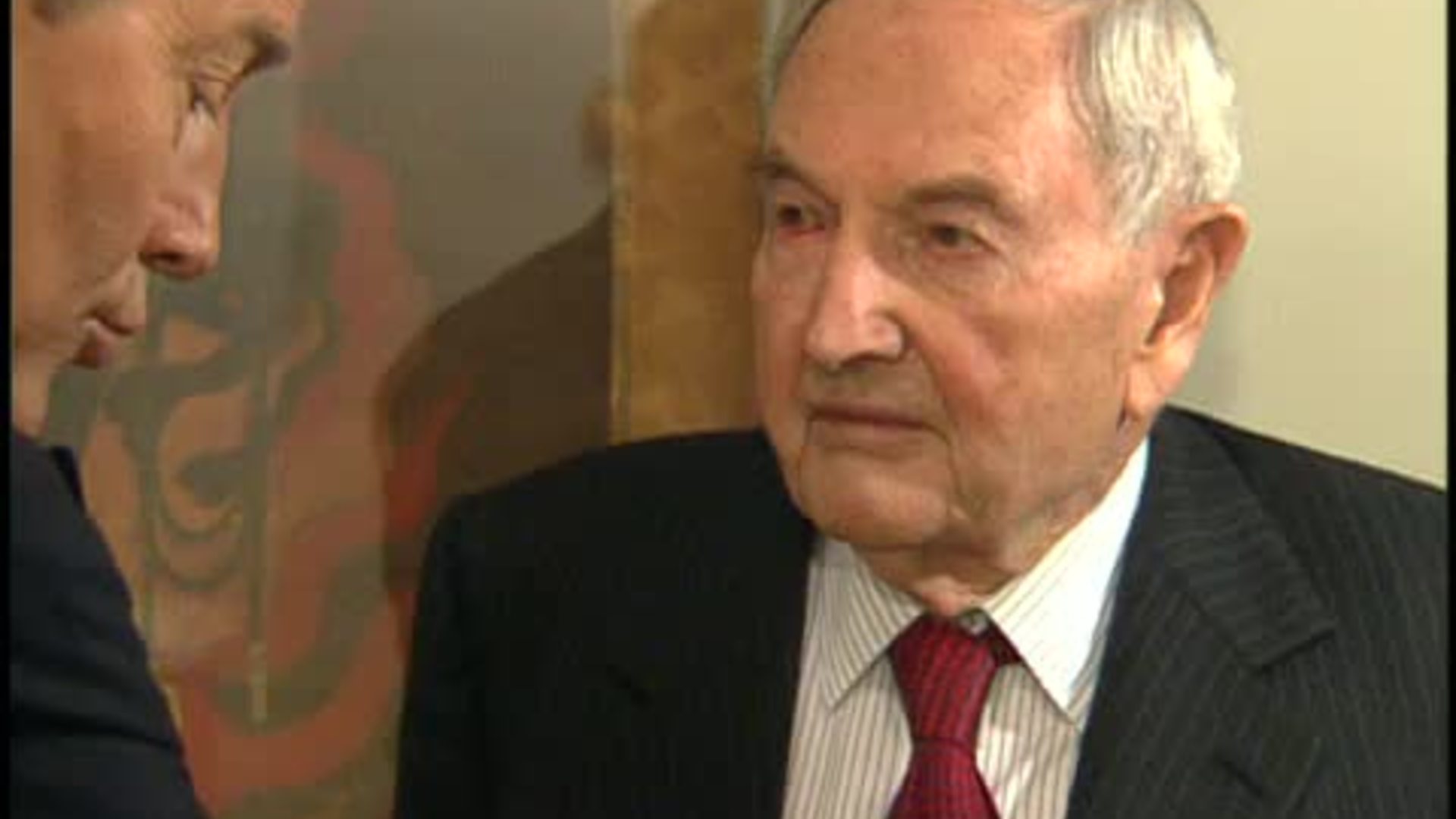 David Rockefeller; Vishakha Desai — Charlie Rose